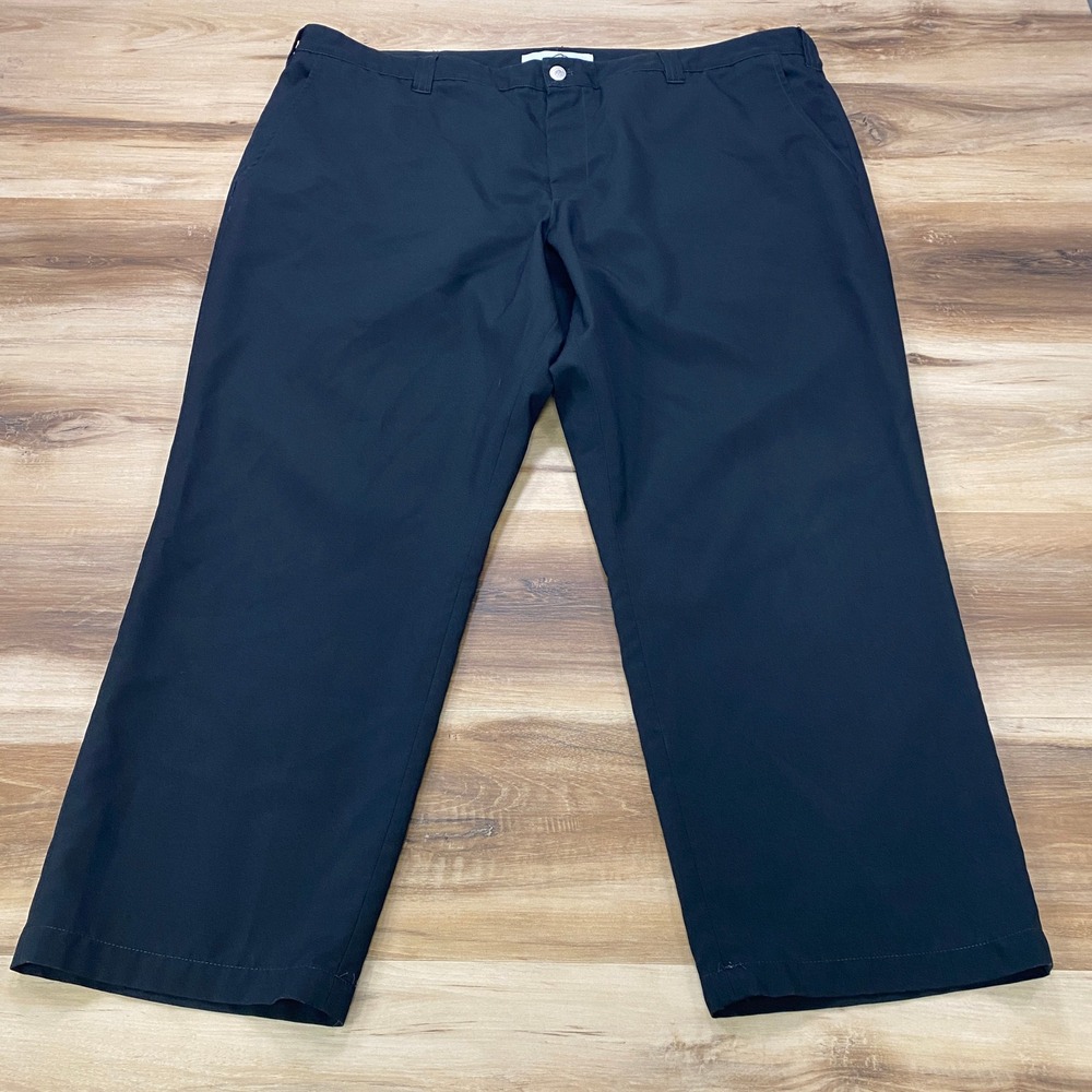 Bluffworks Chino Pants 44W 28L Travel Relaxed Fit Black